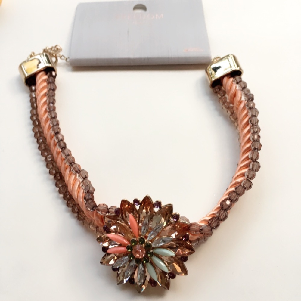 Topshop Rhinestones multi color Choker